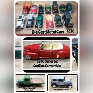 Die cast vintage style 🚗 cars. Lot of 13